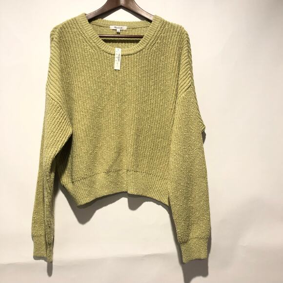 Madewell Womens Textural-Knit Pullover Sweater Green Size XL - Picture 6 of 12